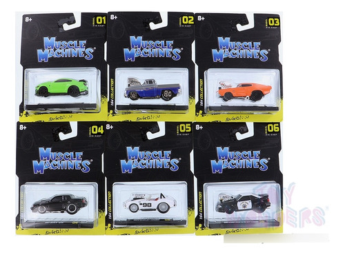 Muscle Machines Series 1 Coleccion Completa 6 Autos Original