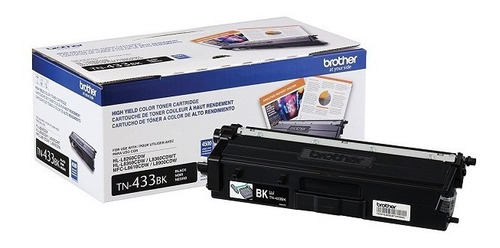 Toner Brother Negro Tn433bk 4,500 Paginas Mfcl8900cdw /v /v