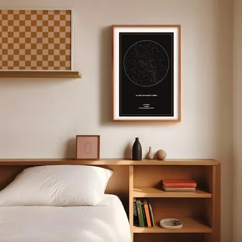 Cuadro Personalizado Mapa Estelar 42x60 Cm