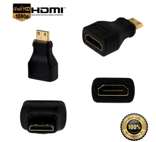 Adaptador Convertidor Mini Hdmi Macho A Hdmi Hembra Hdtv