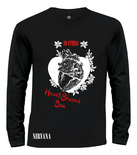 Camiseta Camibuzo Rock Nirvana Heart Shaped Box