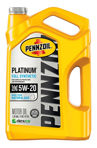 Aceite De Motor Pennzoil Platinum  5w20 4,731 Litros