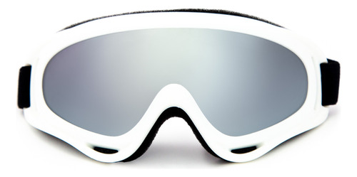 Óculos Snowboard Enduro Lente Espelhada Esqui Jet Ski Branco Cor da lente Espelhado Tamanho Único