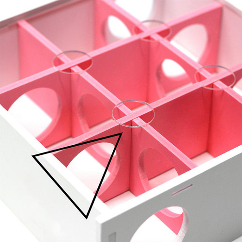 Juguete De Túnel De Laberinto De Madera Con Cubierta Rosa