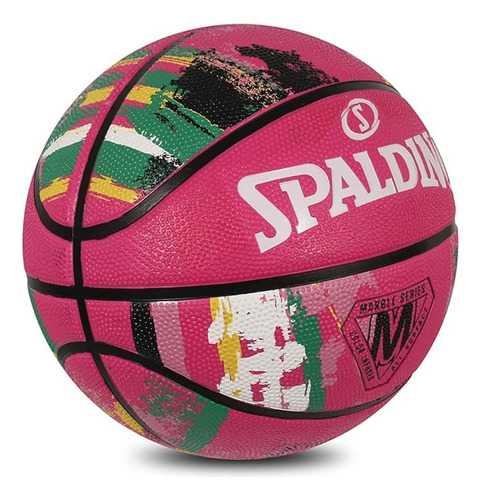 Spalding Bola De Baloncesto Rosa De Mármol Para Mujer,