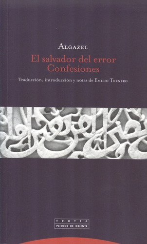 Libro El Salvador Del Error. Confesiones
