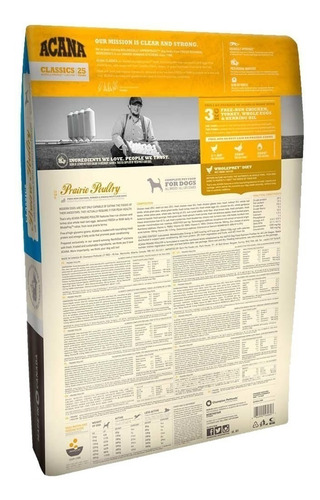Imagen 2 de 2 de Alimento Acana Prairie Poultry para perro adulto todos los tamaños sabor mix en bolsa de 2kg