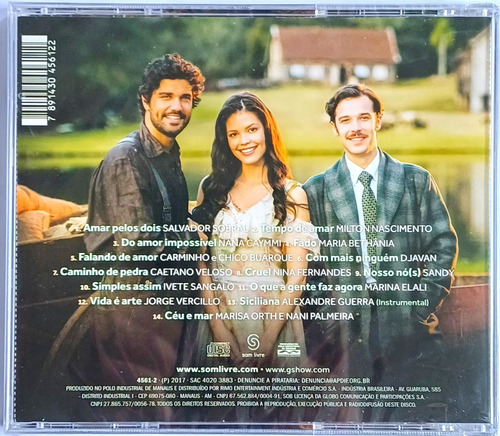 Cd Tempo De Amar - Vol. 1 Trilha Sonora De Novelas