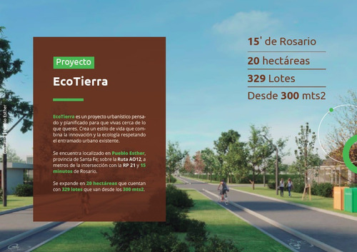 Barrio Ecotierra. Lotes Con Todos Los Servicios. Venta Desde 300 M2.