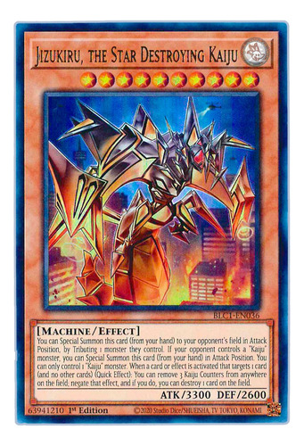 Yugi-oh! Jizukiru The Star Destroying Kaiju Blc1-en036 Ultra