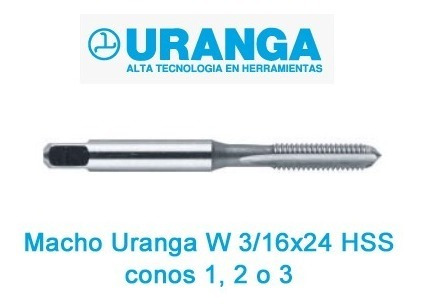 Macho Uranga W 3/16x24 Hss Acero Rápido