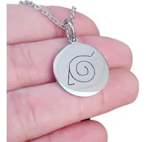 Comprar Collar Naruto Símbolo Konoha Anime Acero Joyas Mónaco