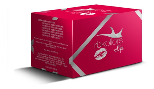 Kit 6 Pigmentos Lips Lábios Rbkollors + Vermelho Insano 15ml