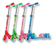 Comprar Monopatin Infantil 3 Ruedas Con Luces Marca Scooter Plegable