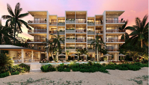 Departamento En Venta Frente Al Mar En Sisal, Yucatán De 3 R