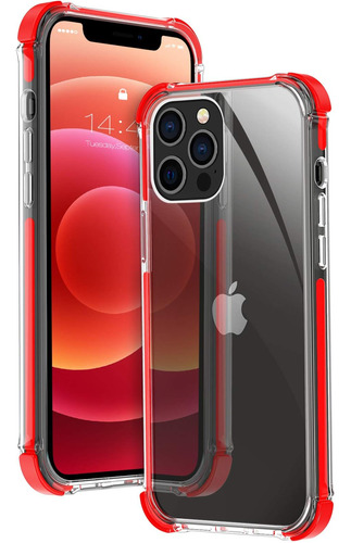 Funda Mateprox Para iPhone 12 Pro Max Red