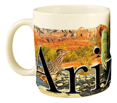 Flagline Arizona - Uno 18 Oz. Taza De Café A Todo Color