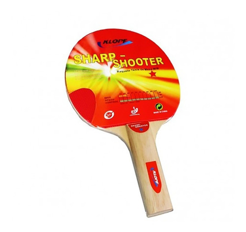 Raquete Klopf Tênis De Mesa Sharp Shooter Ping Pong 5012