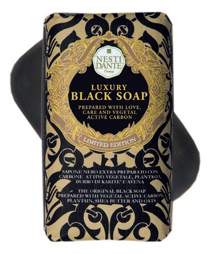 Sabonete Em Barra Luxury Black Soap 250gr Nesti Dante