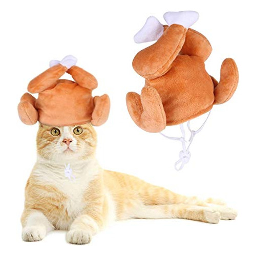 Sombrero De Baqueta De Pavo Para Gato, Perro Pequeño, Hallo