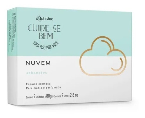 Cuida-se Bem Sabonete Em Barra Nuvem , 2 Unid. De 80g Cada.