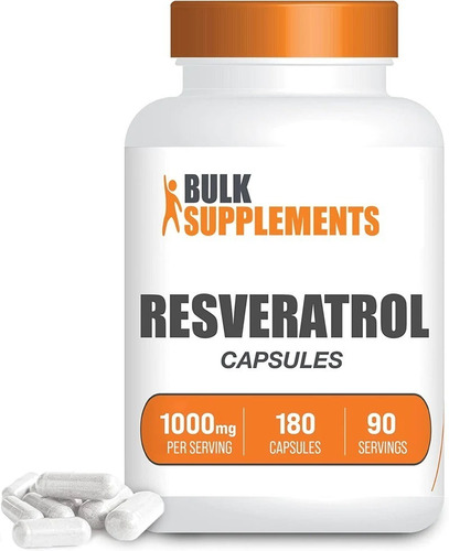 Bulk Supplements | Resveratrol | 1000mg | 180 Capsules