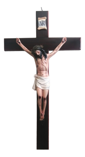 Cruz  De Madera De Pared De Resina, Crucifijo, Cristo.