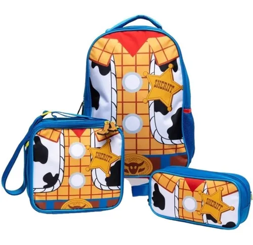 Pack Escolar Toy Story Mochila Con Ruedas Lonchera Y Estuche
