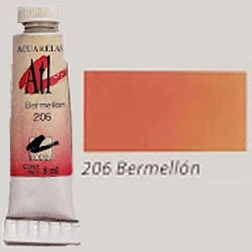 Pintura Acuarela Atl Tubo T-3 8ml Color #206 Bermellon