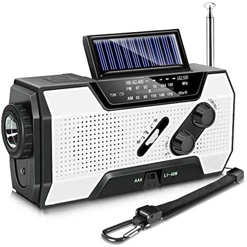 Emergency Radio, Solar Hand Crank Am/fm/noaa Weather Ra...