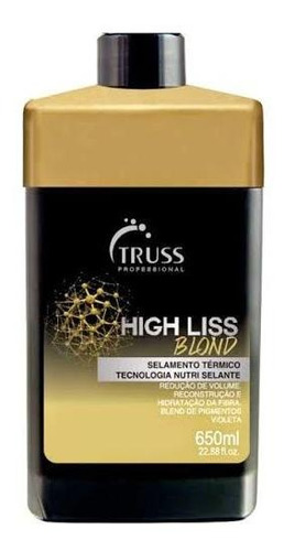 Truss High Liss Blond 650ml - Selamento Térmico - Com Nfe