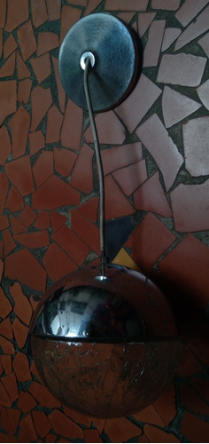 Luminária Suspensa - Bola - Antiga - Vidro Ornamento