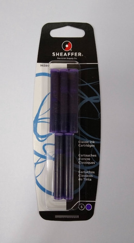 Cartuchos De Tinta Sheaffer Para Pluma Estilográfica Color de la tinta Violeta (96380) Color del exterior Color