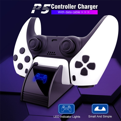 Para Consola De Juegos Ps5 Base De Cargador Gamepad Cargador