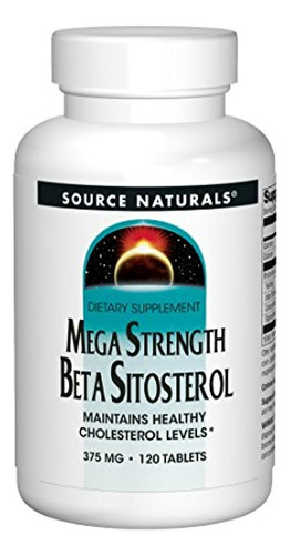 Fuente Naturals Mega Sorder Beta Sitterol 375mg Planta De Or