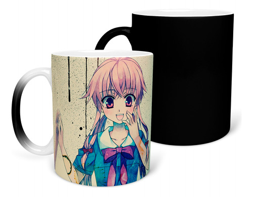 Yuno Gasai Mirai Nikki Taza Mágica Personalizada Anime Mod10