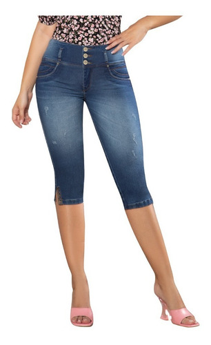 Jeans Estilo Capri Colombiano Levanta Cola Flavia Tyt