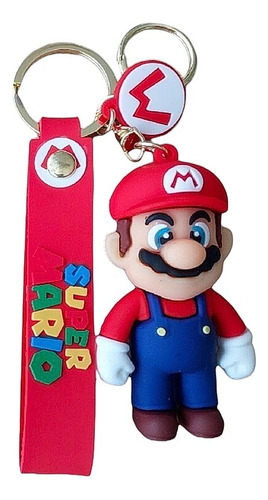 Llavero Super Mario Bros Colecciónable Goma Figura X 1 Und