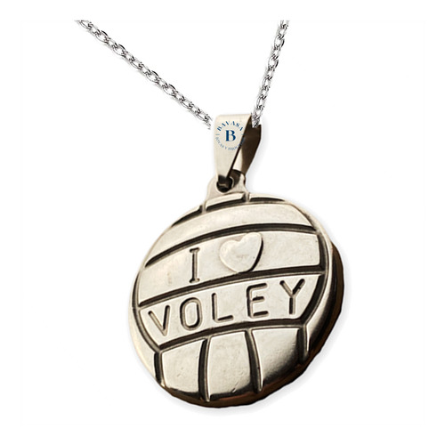 Dije Pelota De Voley Deporte De Acero Quirúrgico