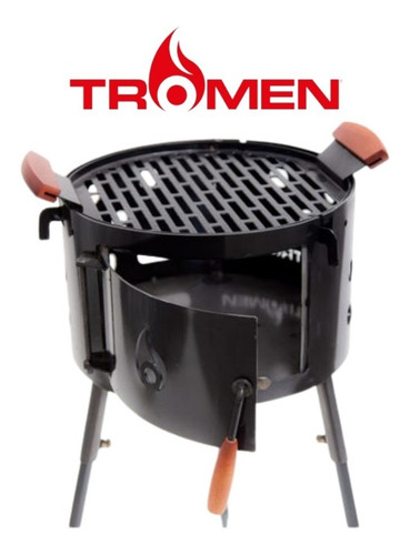 Imagen 3 de 8 de Parrilla Para Asados A Carbón Premium Tromen Duomo 380