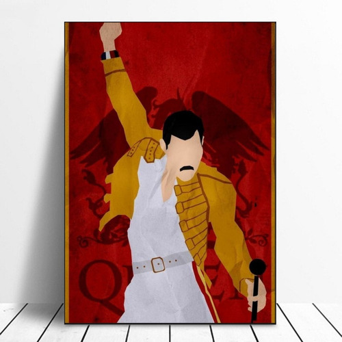 Cuadro Decorativo Freddie Mercury Queen Artistico 35x55cm