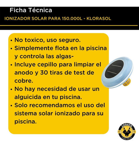 Imagen 3 de 10 de Ionizador Solar Pileta Piscina Boya Anti Sarro Y Bacterias