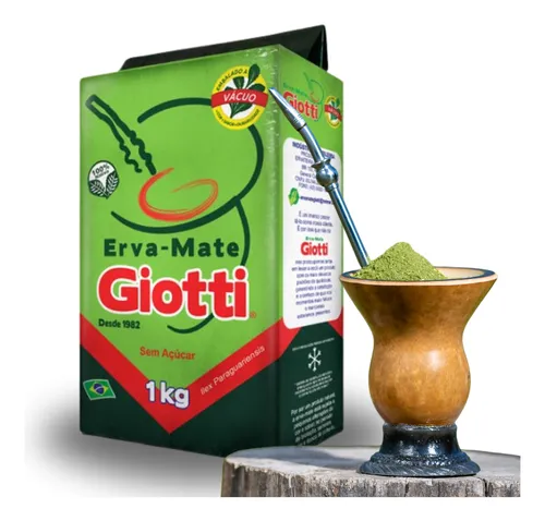 comprar Erva Mate Giotti 1 Kilo Verdinha Fresquinha Fina Chimarrão