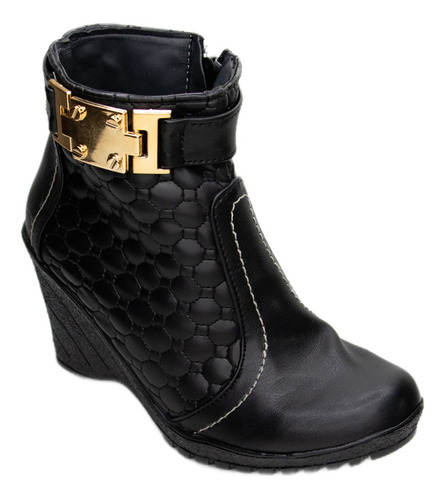 Botin Mujer Simipiel Negro Gabo - Manolo 156