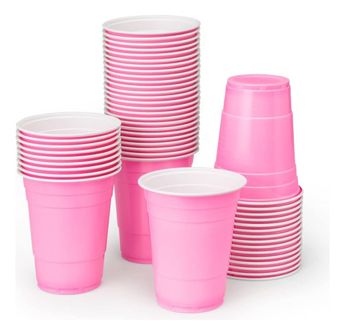 Xo, Vasos De Plástico Rosa Para Decoraciones De Fiesta Fetti