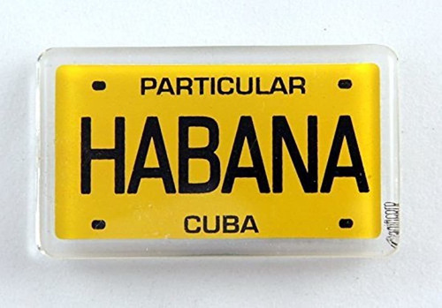 Imán Decorativo ''habana Cuba - Placa De Matrícula''