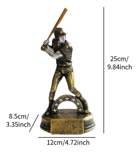 . Troféu De Rebatedor De Beisebol, Estátua De Crianças Com