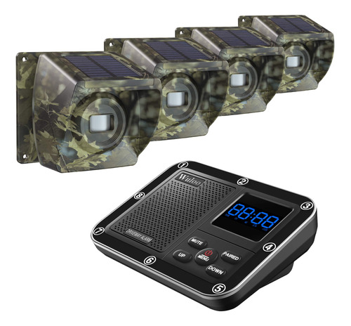 Solar Driveway Alarm Wireless Outside 1800ft Range Outdoor 4