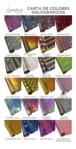 Imagen 9 de 9 de Laminadora Para Foil Y 4 Rollos De 12in Colores A Elegir