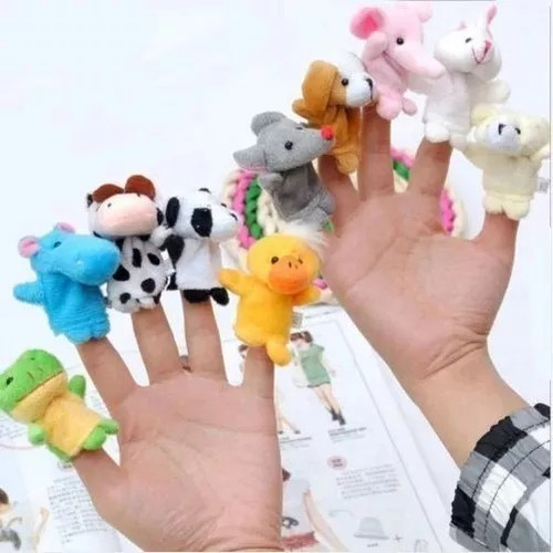 Imagen 7 de 10 de Títeres De Dedo Animales Set X10 Estimulación Niños Lenguaje